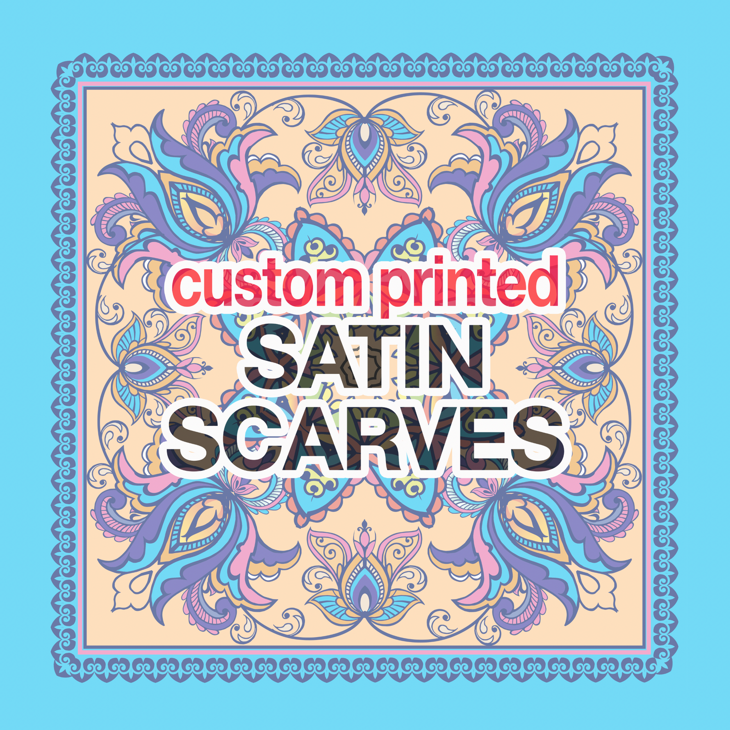 Silky Poly Satin Charmuse Scarf - Luxurious Accessory for Any Occasion