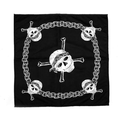 Eddie Munson Black Bandana Skull Chains Costume Scarf - Perfect for Cosplay