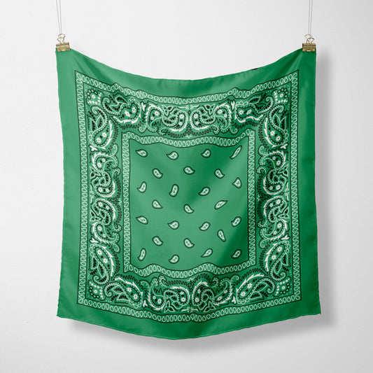 Green Paisley Bandana