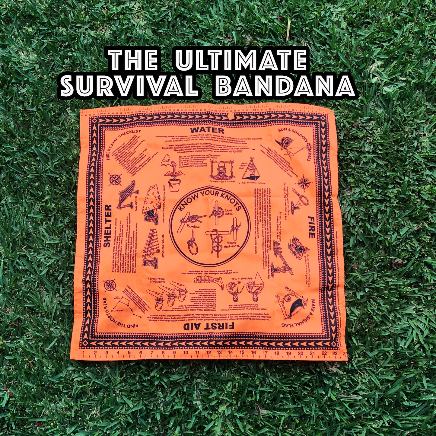 Wilderness Survival Tips Bandana - Your Ultimate Outdoor Companion