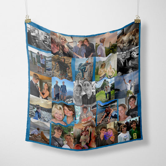 Customizable Photo Scarf - Personalized Memory Keepsake 22x22 - Perfect Gift