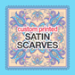 Silky Poly Satin Charmuse Scarf - Luxurious Accessory for Any Occasion