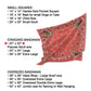 Red Paisley Bandana featuring Our Lady of Guadalupe - Catholic Devotional Headscarf