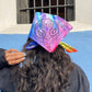 Tie Dye Paisley Bandana, Head Wrap or Hair Scarf. JUMBO size available for Tie Top, Halter Top